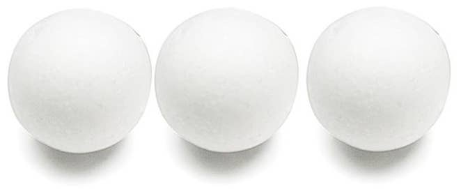 Foam Balls, Assorted Sizes 1"-7", white