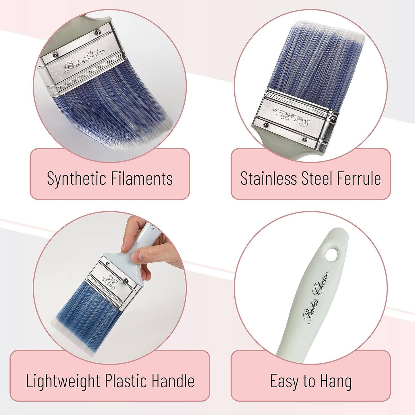 Paint Brushes, Pastel Colors