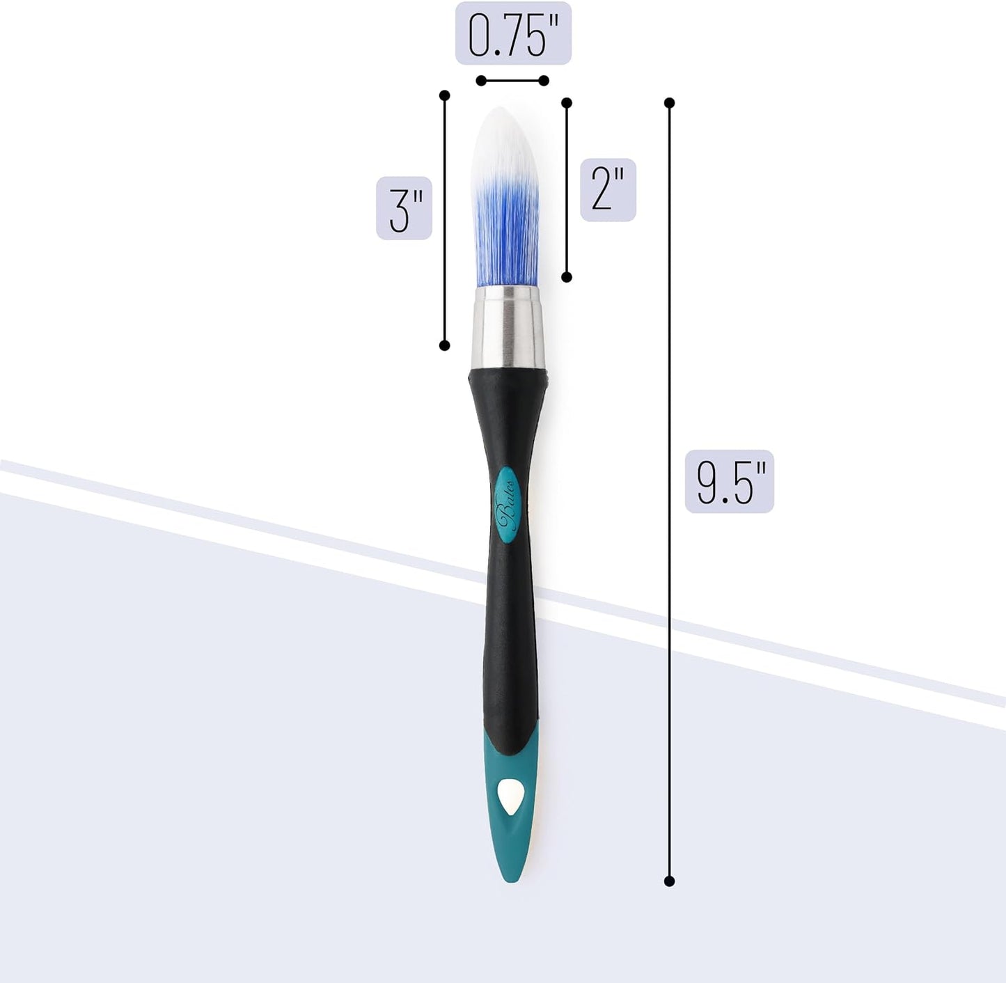 Bates- Trim Brush, 0.75-Inch, Trim Paint Brush