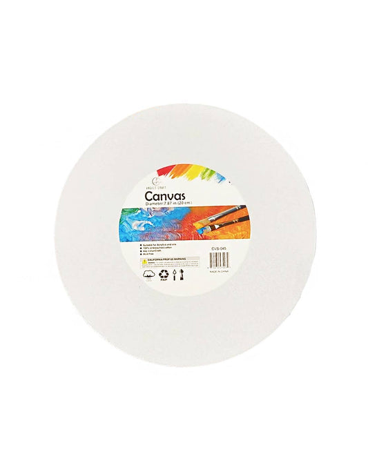 Round Wrapped Canvas, Diameter 7.87in (20cm)