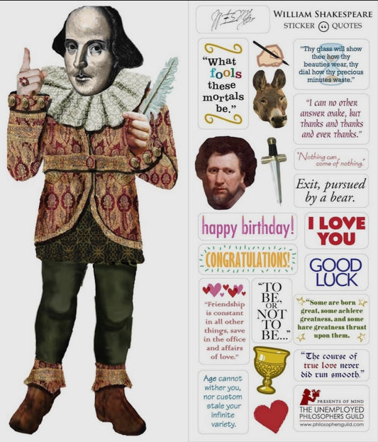 William Shakespeare Note Card