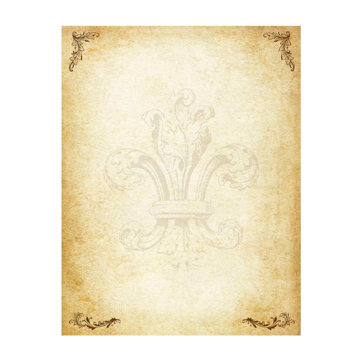 Printed Parchment Stationery Pack - 8 1/2x11" -20 sheets