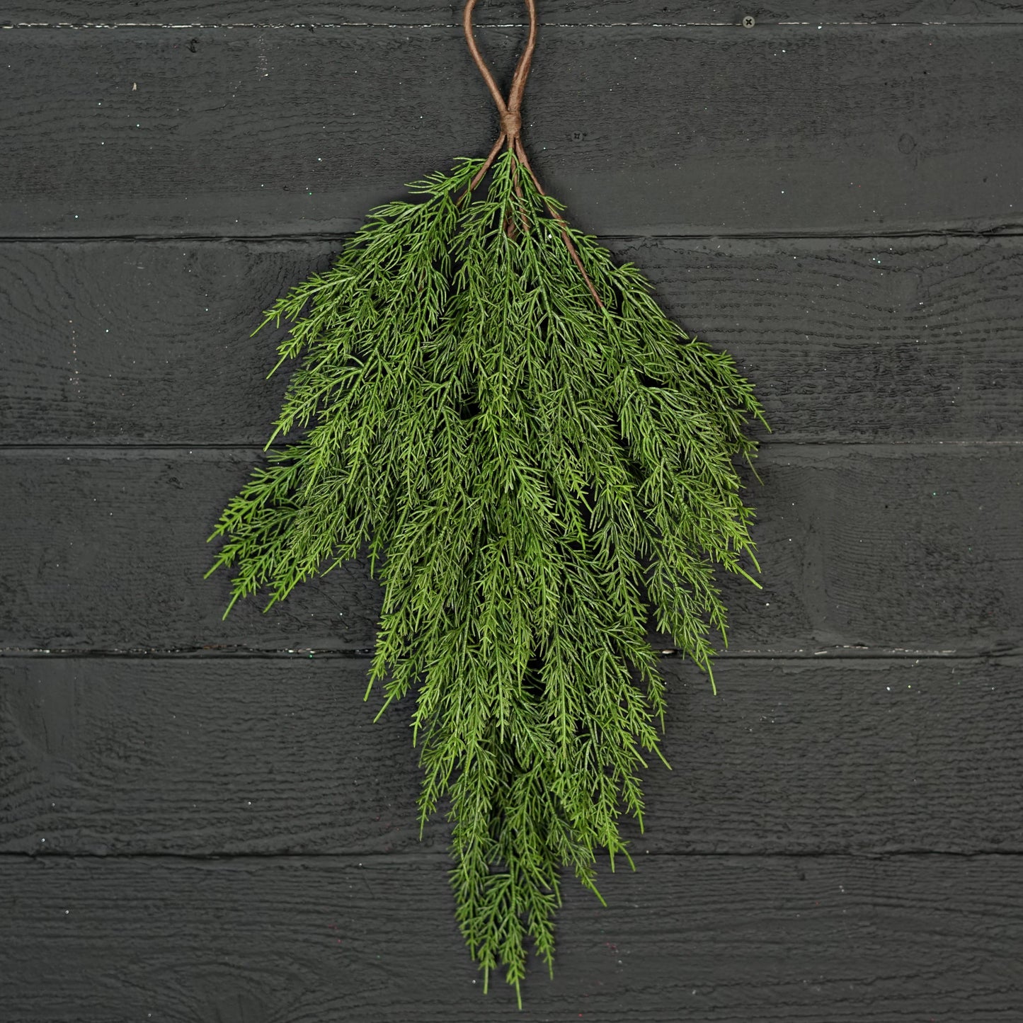 Soft Touch Evergreen Cedar Pine Teardrop Greenery