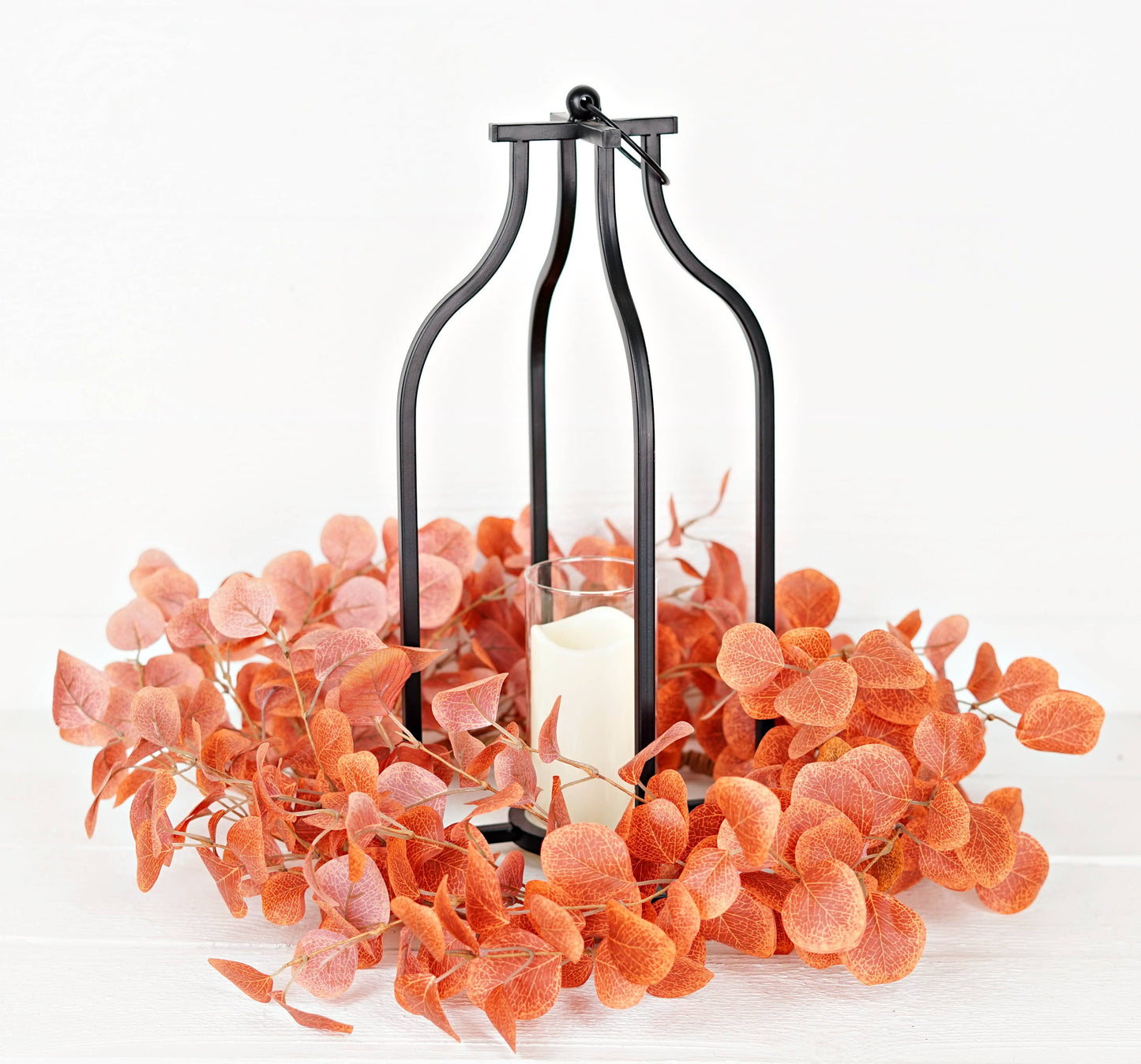 530300- 24in(10.5) Wreath-Autumn Silver Dollar Leaves
