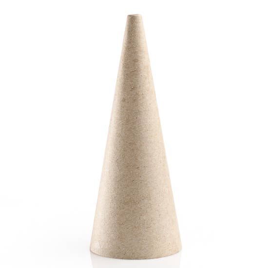 6-3/4"H  x 2-3/4" dia - Fiberboard Cardboard Craft Cone