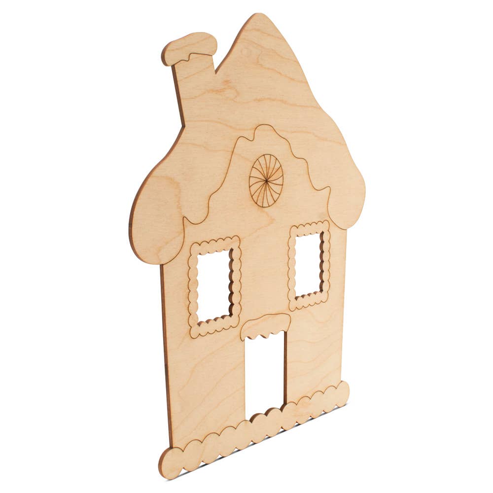 Gingerbread House Cutout (Open Windows)