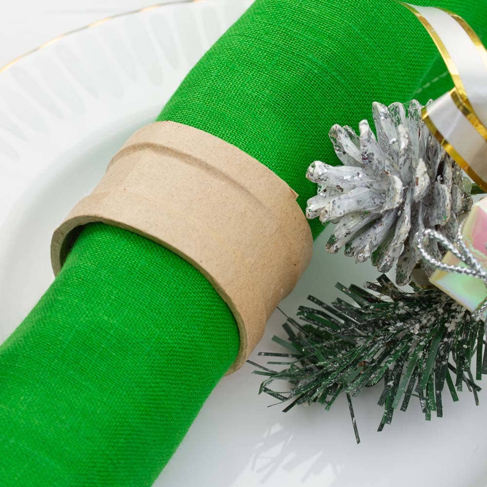 Round Paper Mache Napkin Rings (Set of 4)