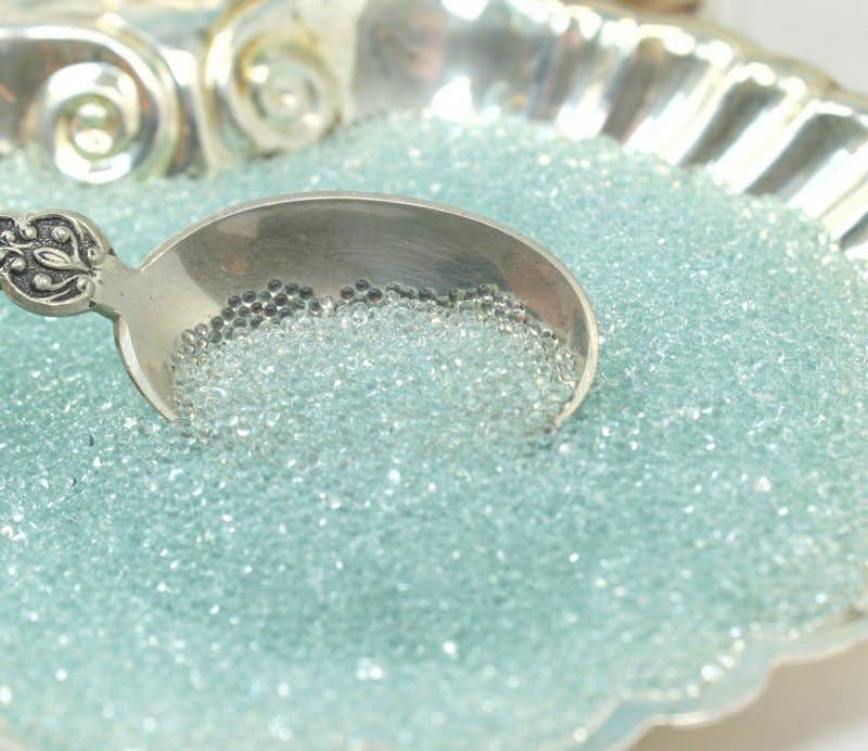 Clear Glass Deco Beads | 2 oz Jar