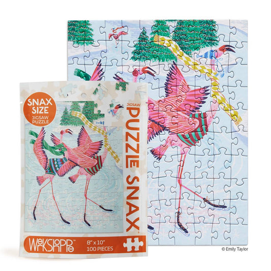 Flamingo Ice Dance | 100 Piece Jigsaw Puzzle