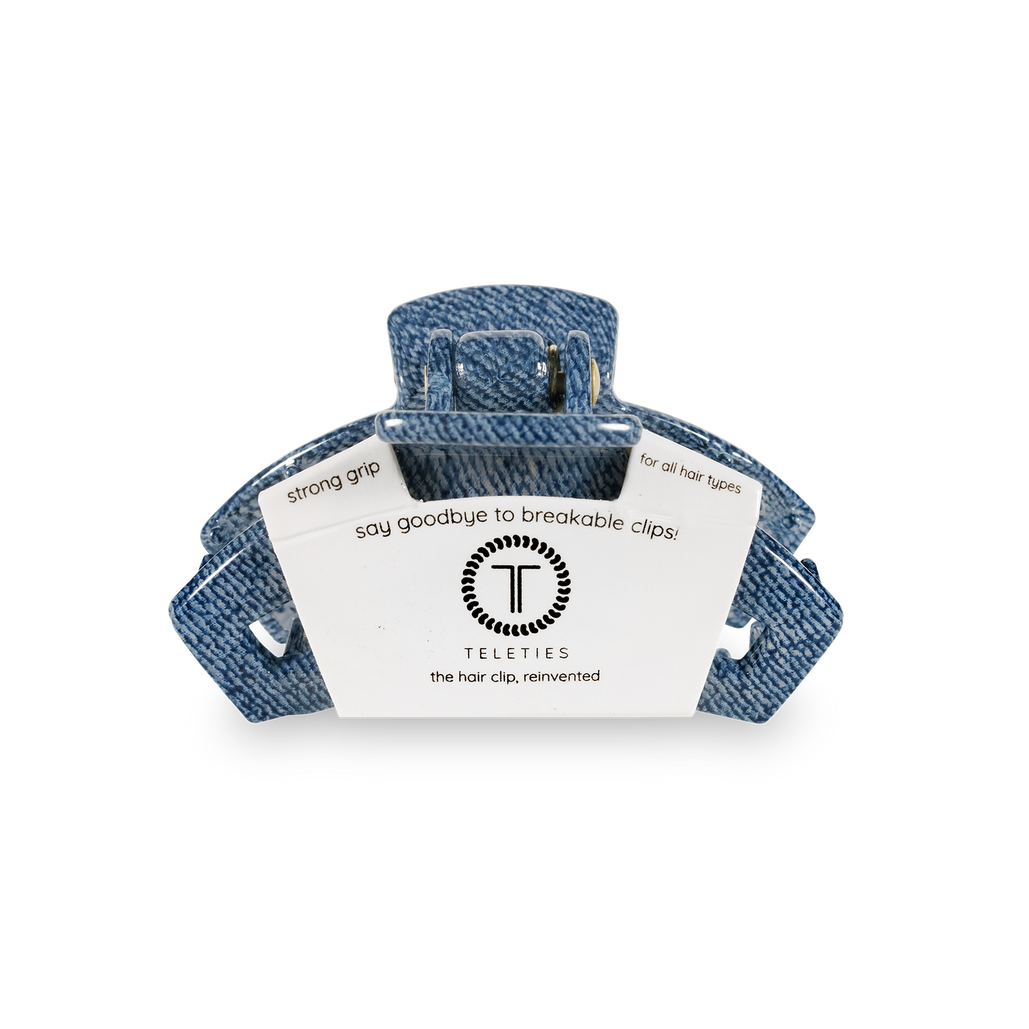 Open Denim Tiny Hair Clip