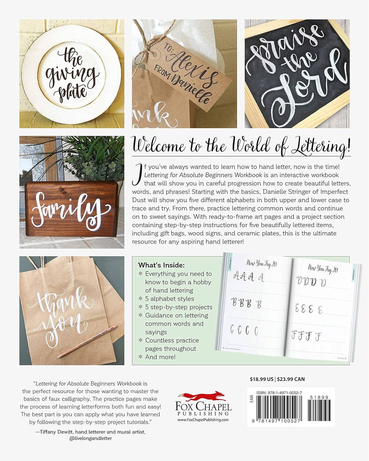 Lettering for Absolute Beginners Workbook - Faux Calligraphy
