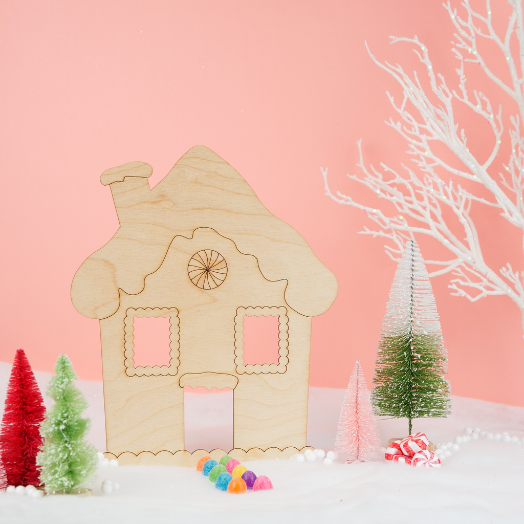 Gingerbread House Cutout (Open Windows)