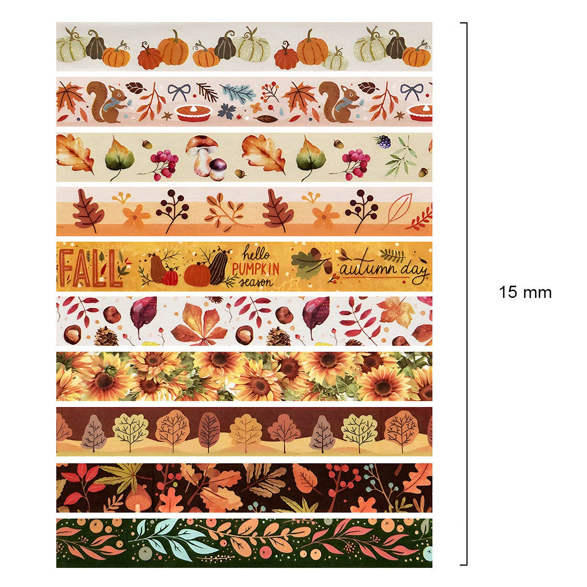 Wrapables Decorative Washi Tape for Scrapbooking, Stationery