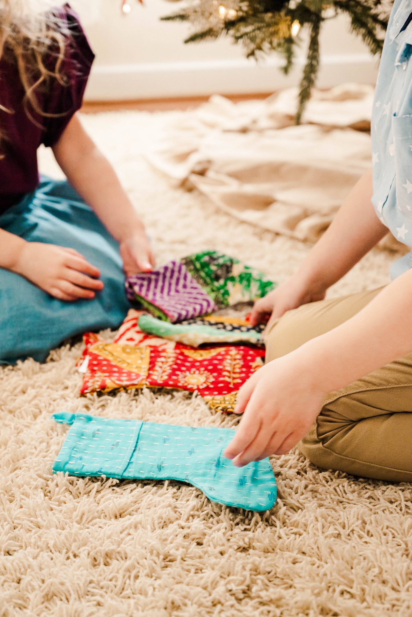 Mini Kantha Stocking