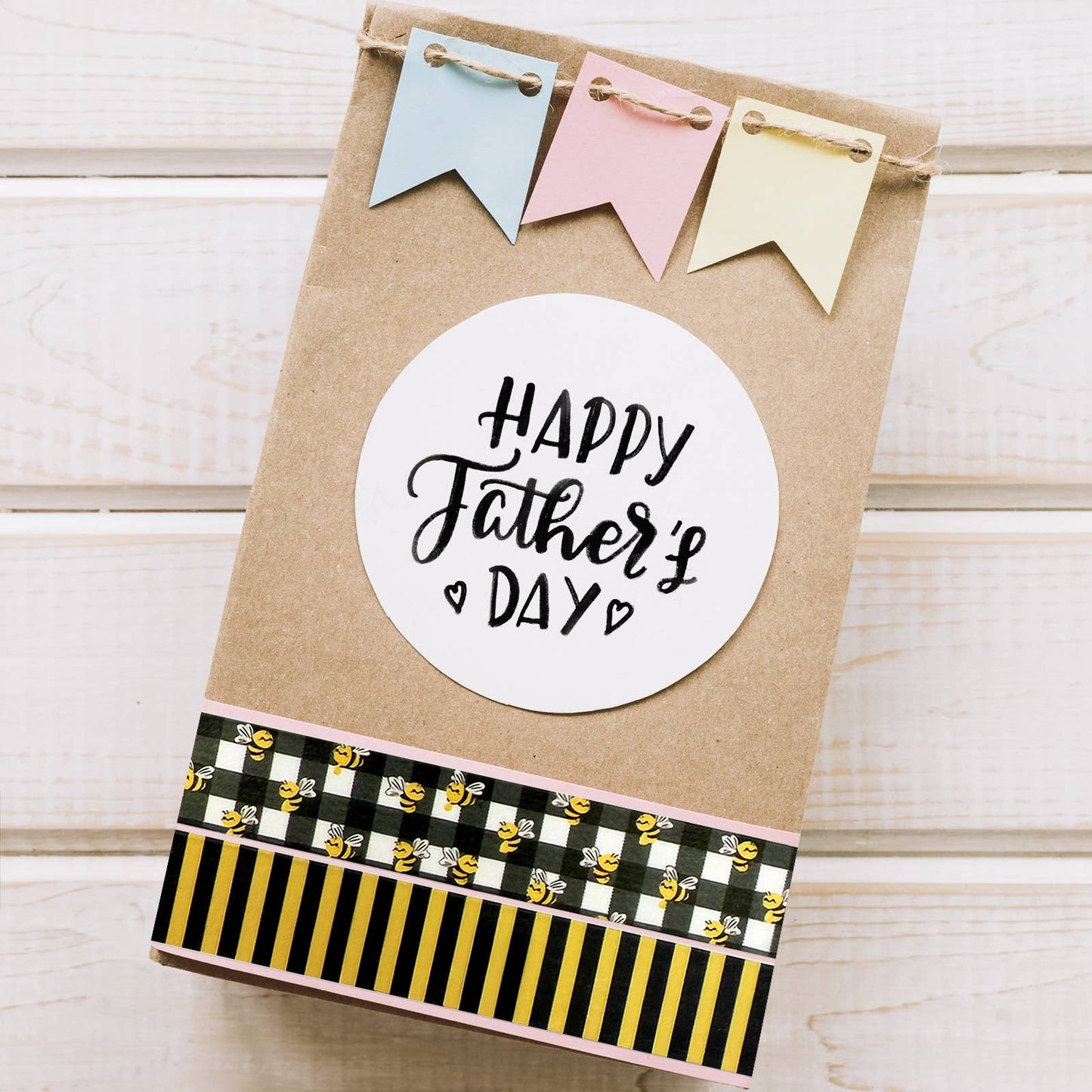 Wrapables Yellow Bees Washi Tape Set (12 Rolls)