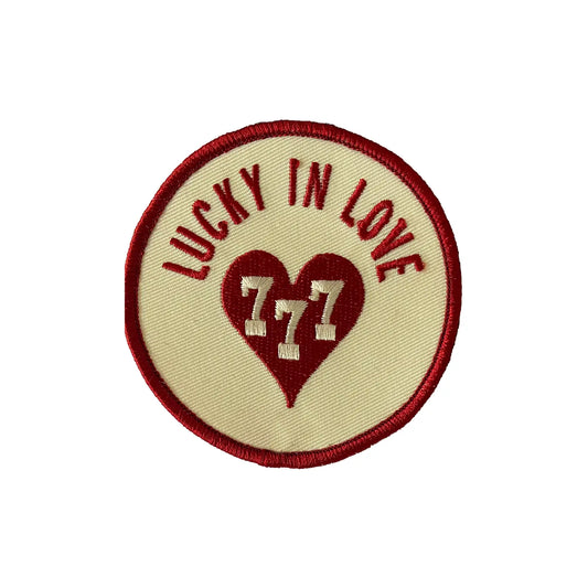Lucky In Love Embroidered Patch