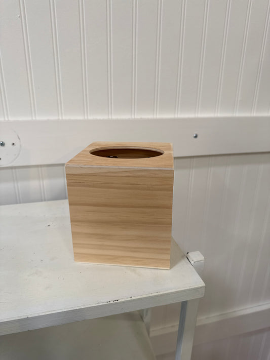 Wooden Tissue Box