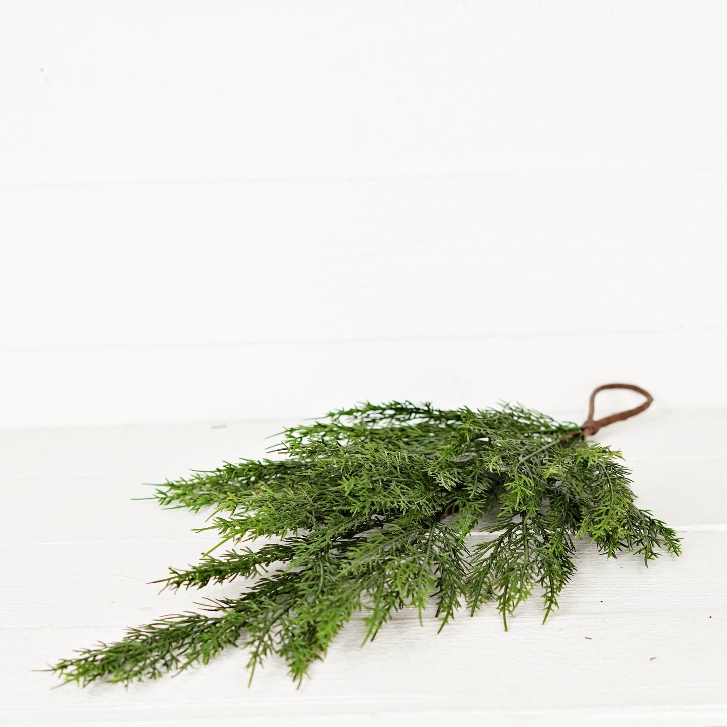 Soft Touch Evergreen Cedar Pine Teardrop Greenery