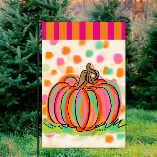 Rainbow Patch Pumpkin Garden Flag SALE‼️