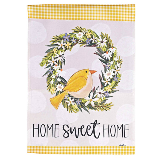 Flag Yellow Bird Welcome 13x18