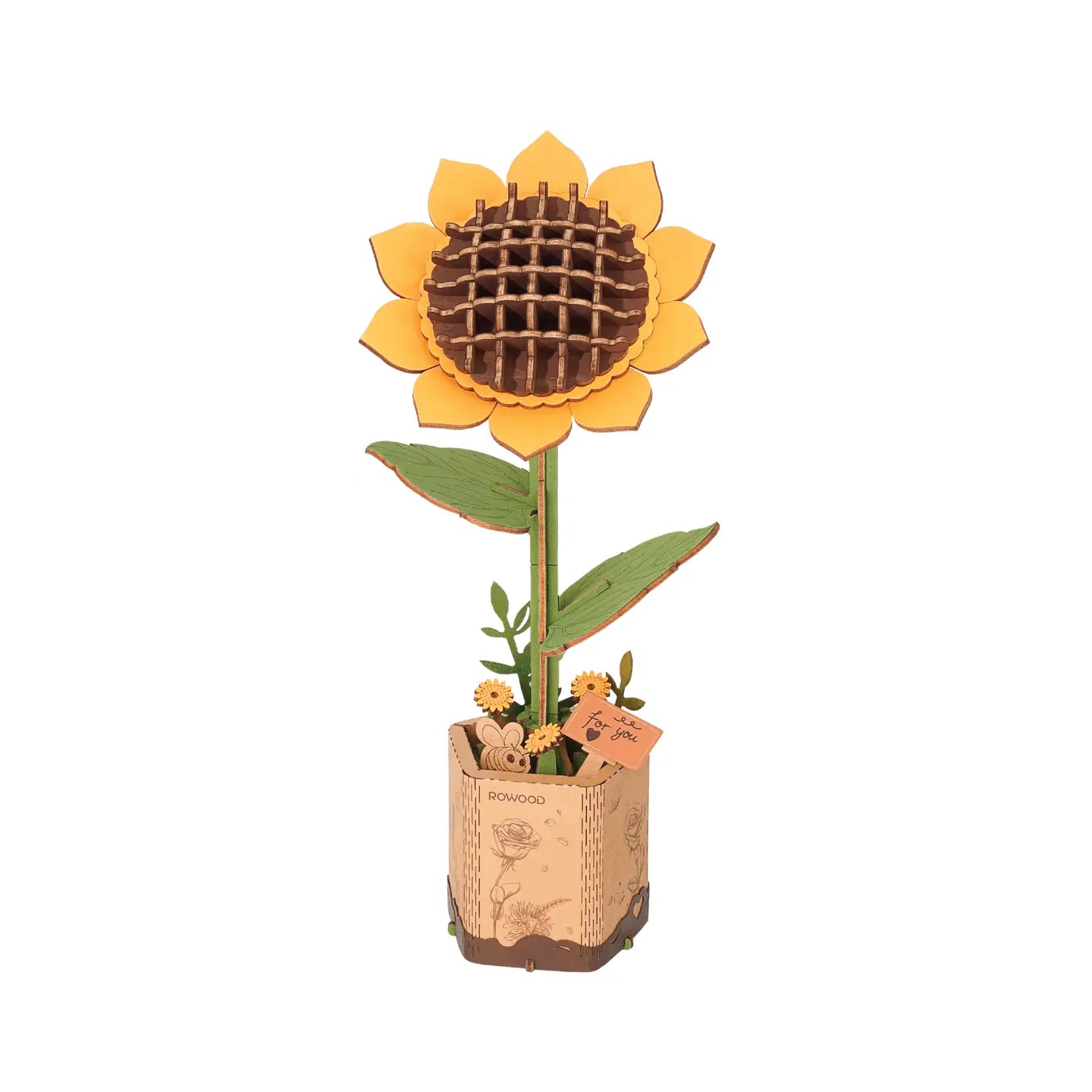 Sunflower 3D Wooden Flower Puzzle