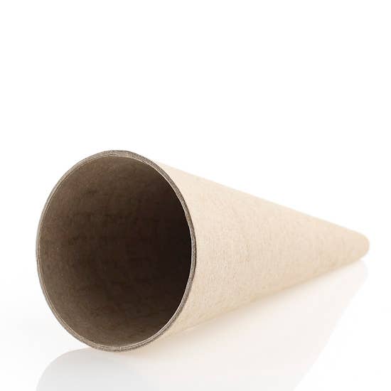 6-3/4"H  x 2-3/4" dia - Fiberboard Cardboard Craft Cone