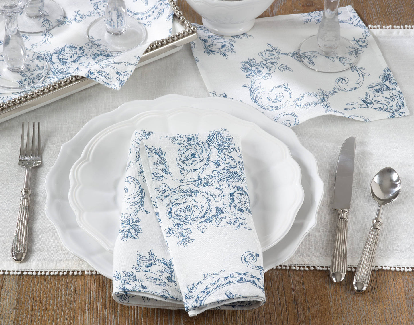 Toile Floral Napkin