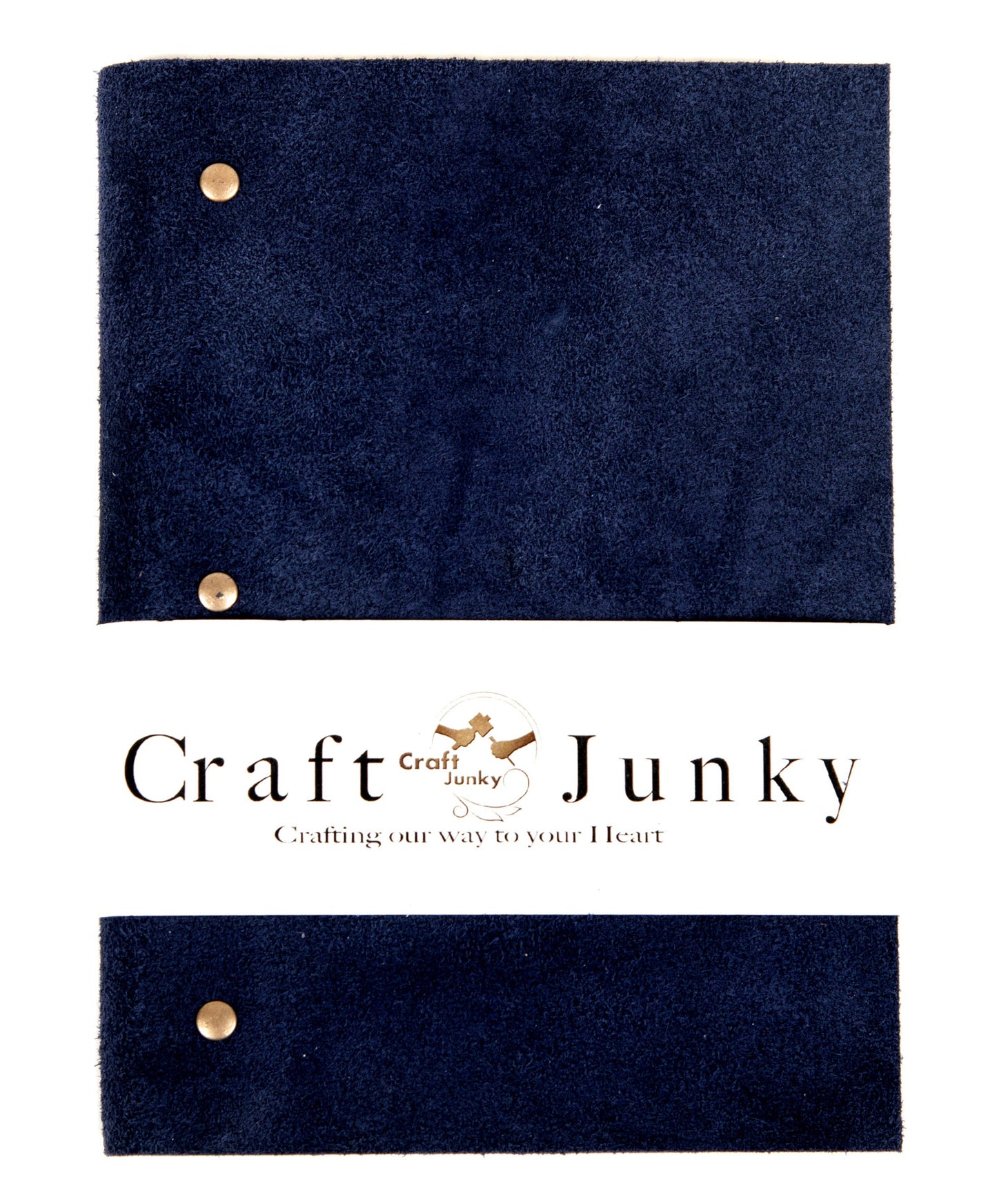 Blue Suede leather diary journal