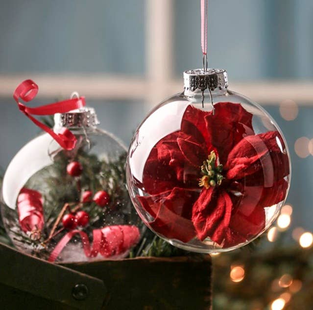 100mm Clear Acrylic Fillable Ball Ornament