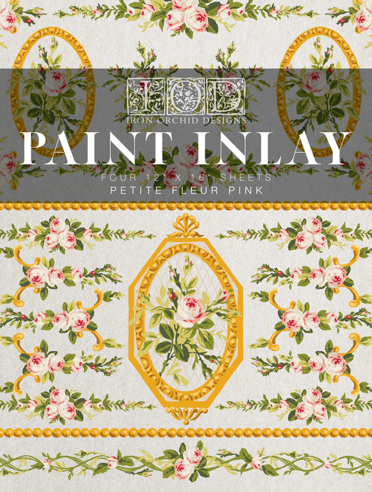 IOD Petite Fleur Pink Paint Inlay