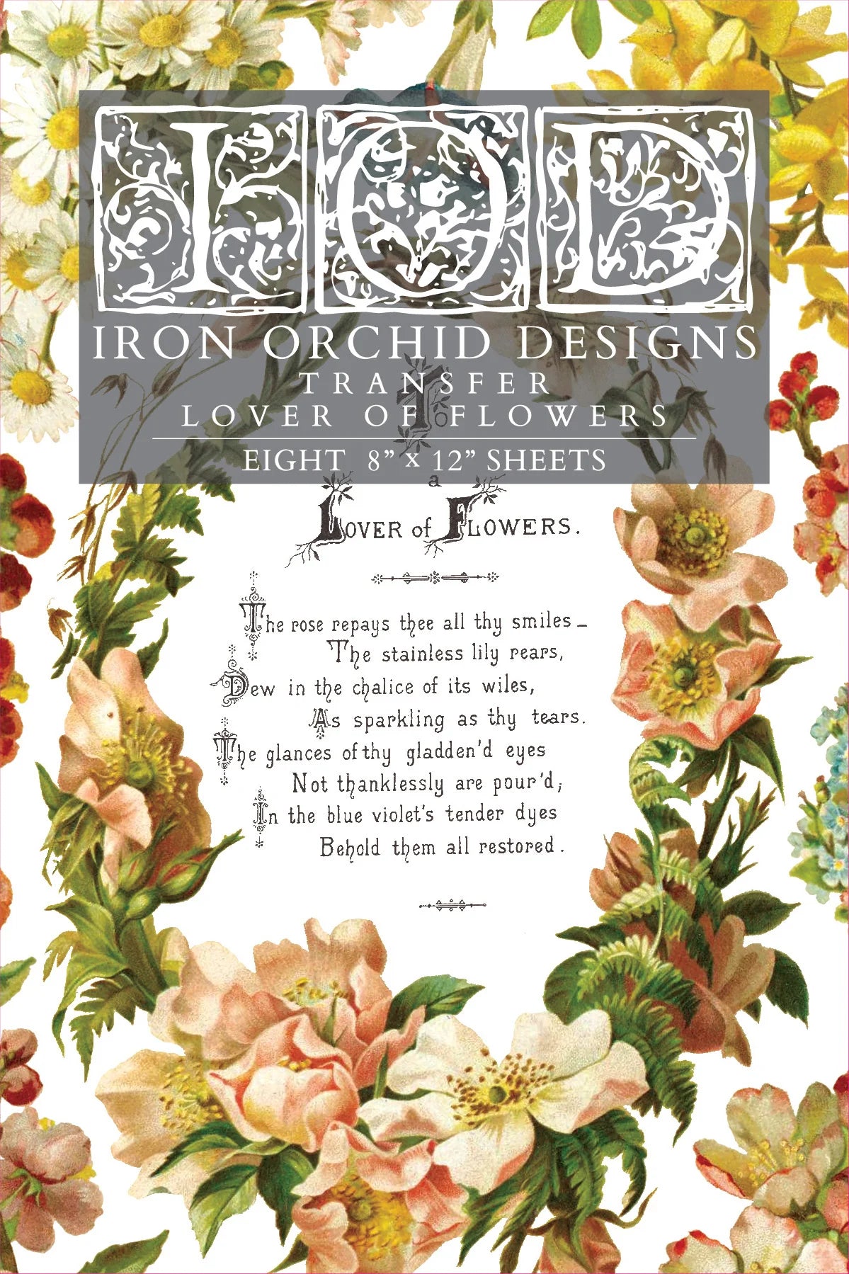 IOD Lover of Flowers Transfer