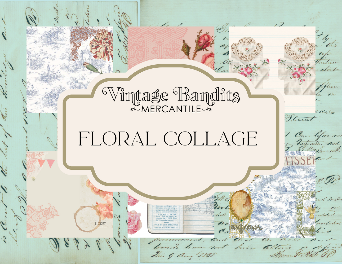 Floral Collage - Digital File