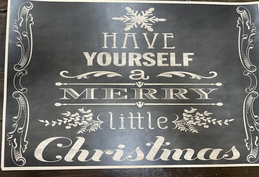 Have Yourself a Merry Little Christmas Chalkboard #202