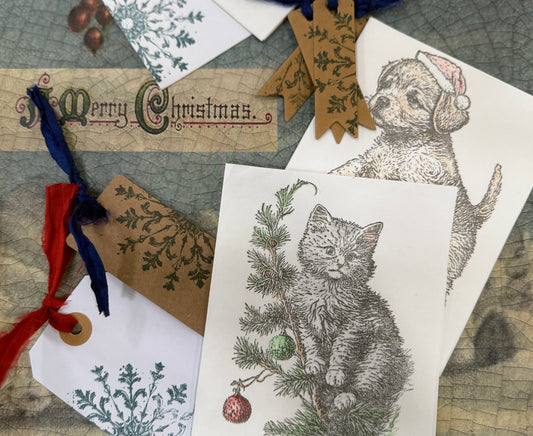 Christmas Card, Tag making Kit