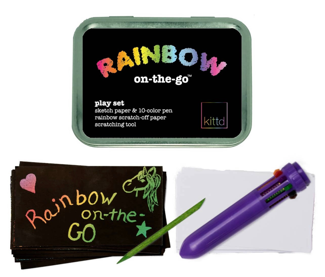 Rainbow On-The-Go Travel Drawing Playset