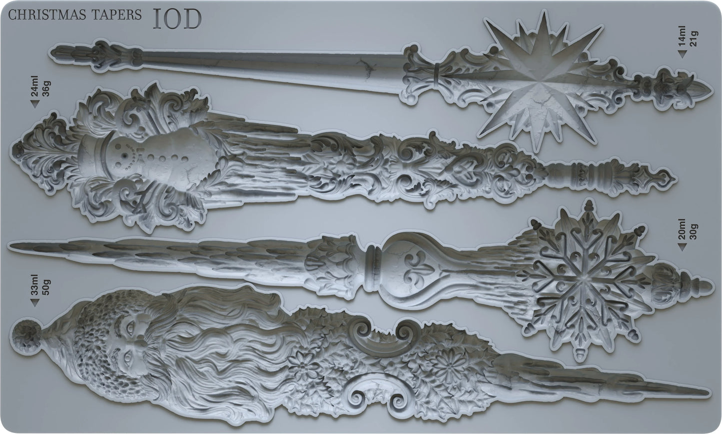 IOD Christmas Tapers Mould