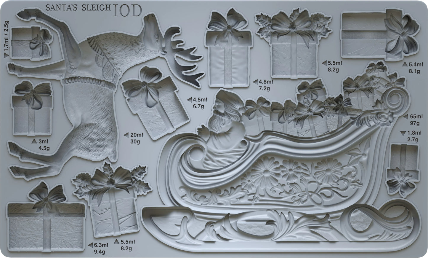 IOD Santa's Sleigh Mould