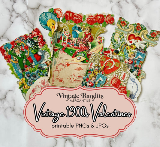 Vintage Valentines - Digital File