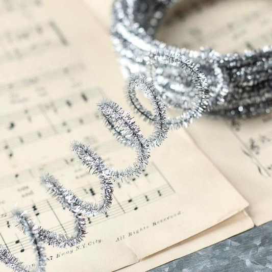 10 Yards Tinsel Skinny Wired Cord Garland