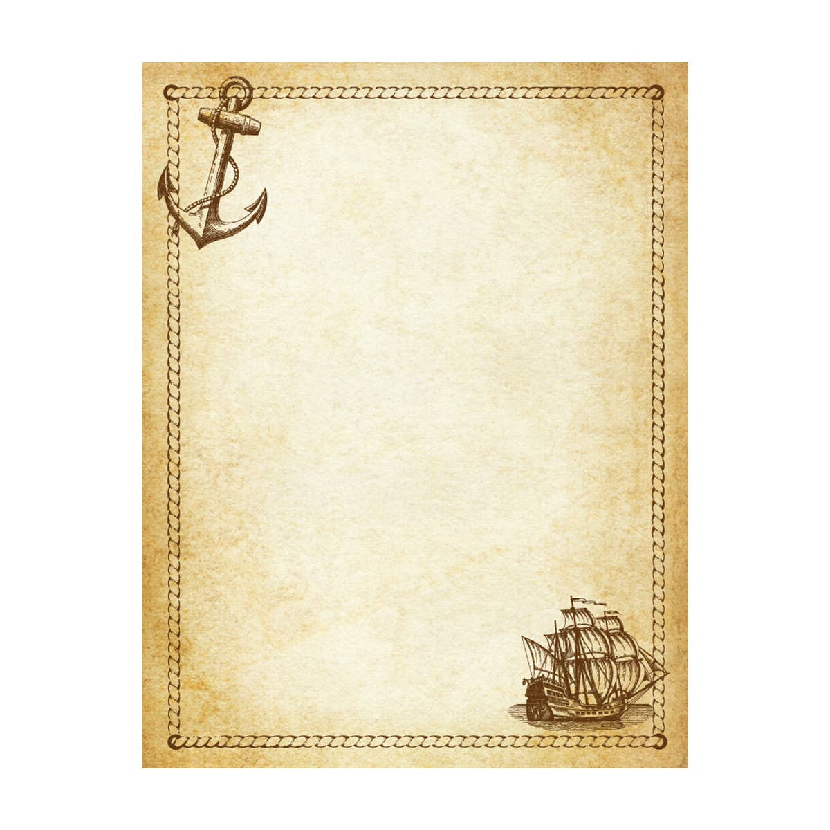 Printed Parchment Stationery Pack - 8 1/2x11" -20 sheets