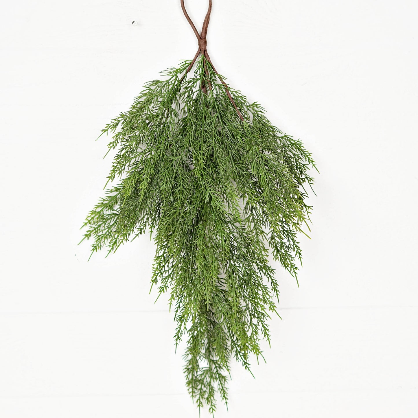 Soft Touch Evergreen Cedar Pine Teardrop Greenery