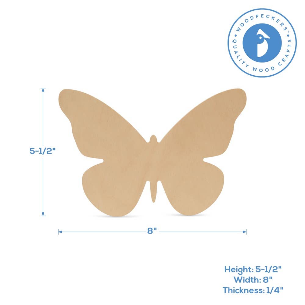 Wood Butterfly Cutout