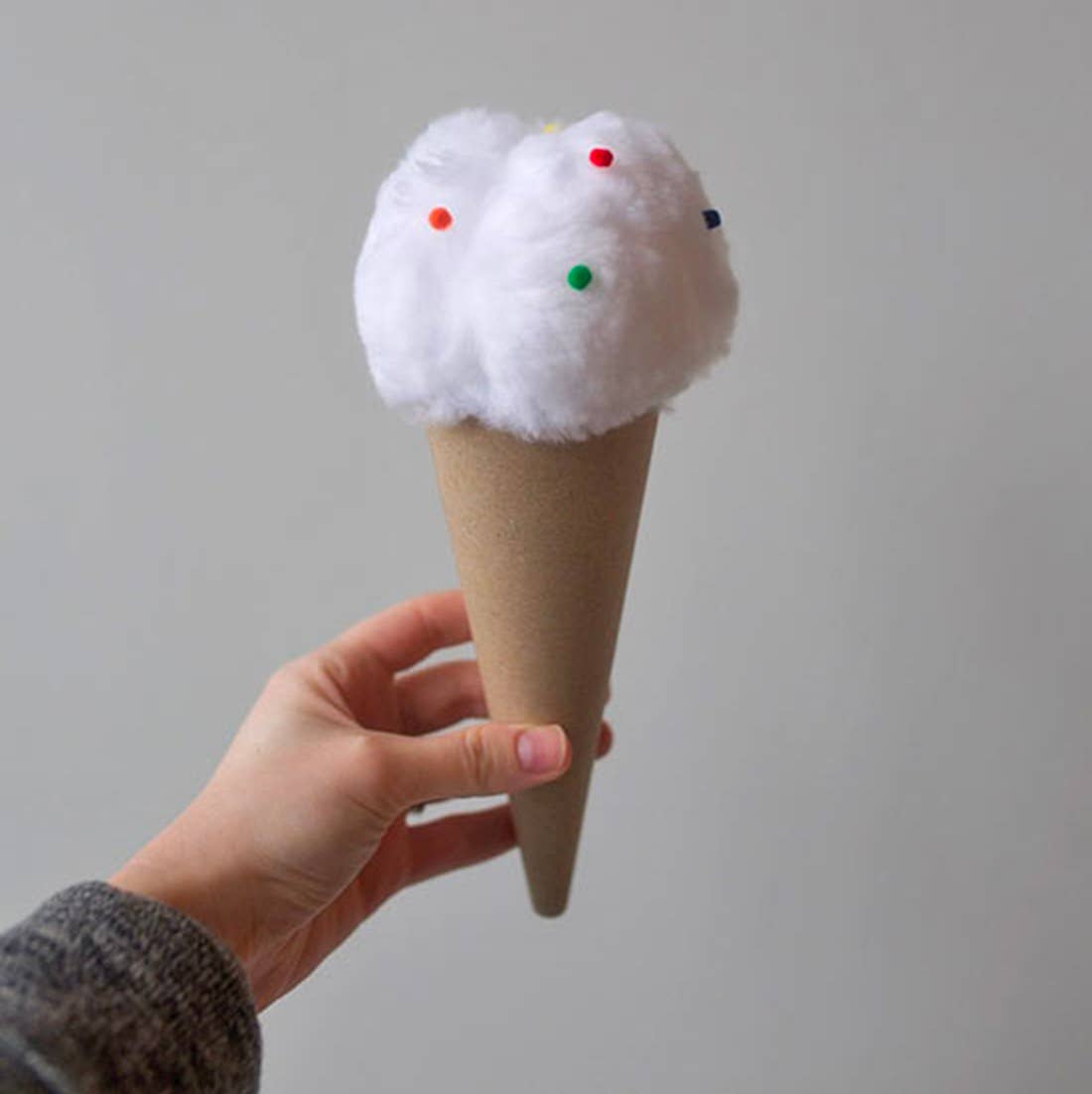 6-3/4"H  x 2-3/4" dia - Fiberboard Cardboard Craft Cone