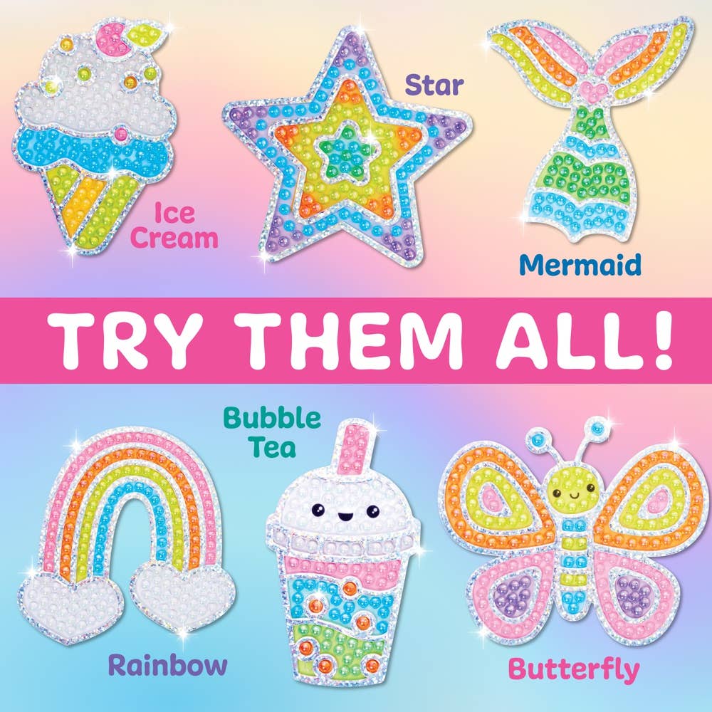 Bubble Gems Super Sticker Diamond Painting Kits for Kids
