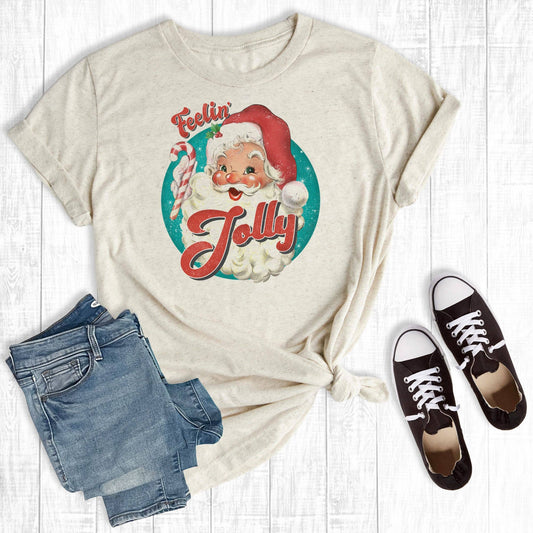 Feelin' Jolly Santa T Shirt