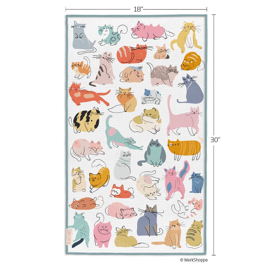 If Cats Could Talk Microfiber Kitchen Towel