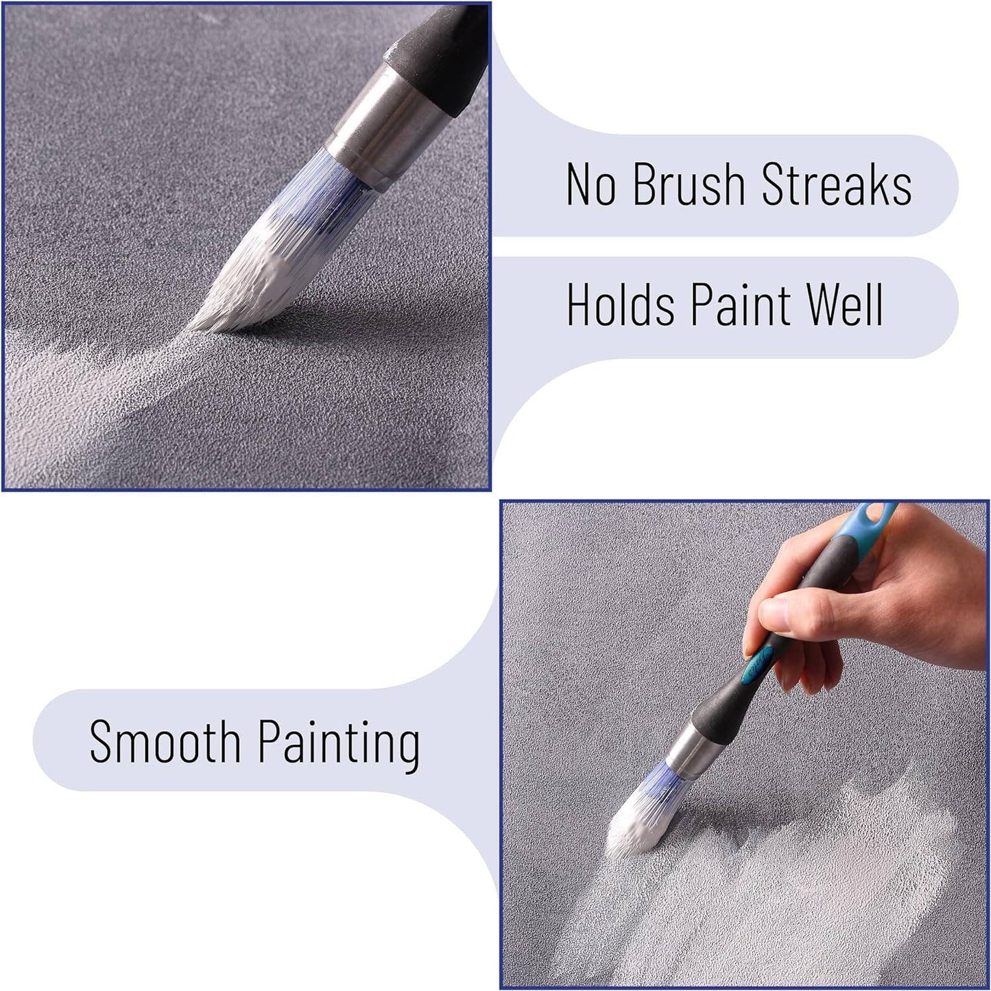 Bates- Trim Brush, 0.75-Inch, Trim Paint Brush