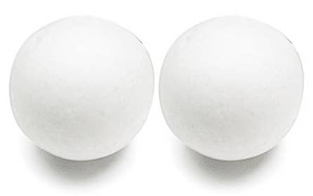 Foam Balls, Assorted Sizes 1"-7", white