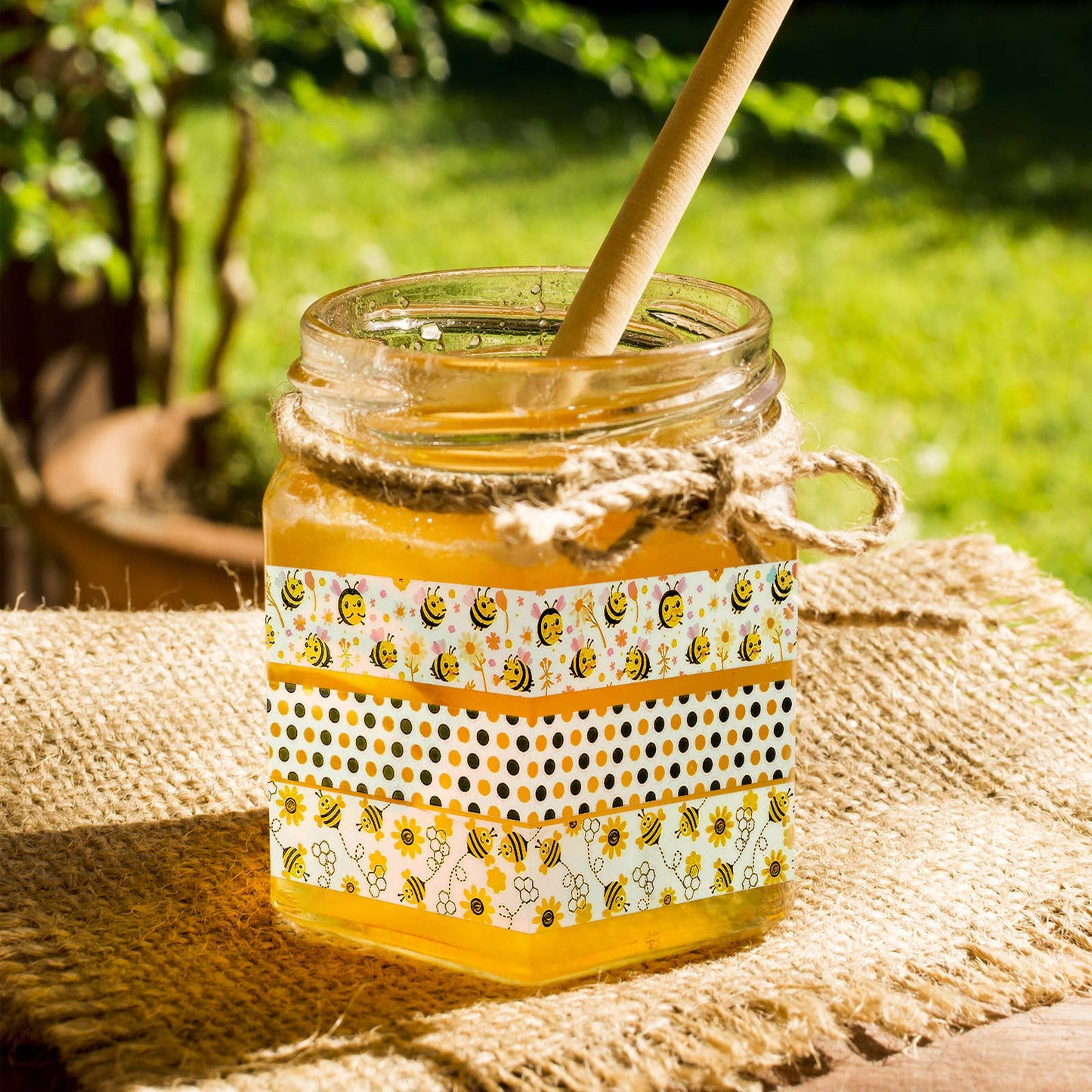 Wrapables Yellow Bees Washi Tape Set (12 Rolls)