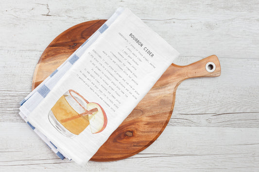 Bourbon Cider Recipe Towel